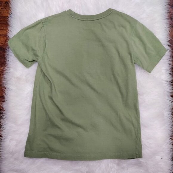 DKNY Olive Green Street Smart Graphic Tee Short Sleeve Shirt Women's Size M - Picture 3 of 10